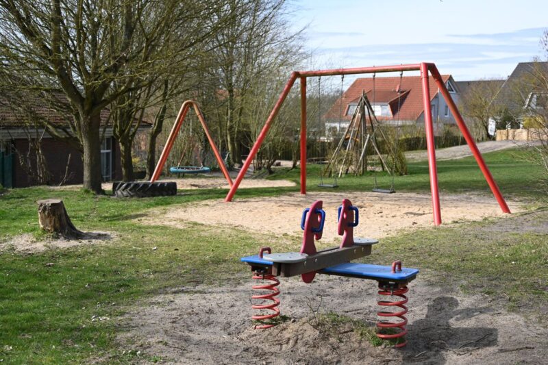 Empty parks and playgrounds