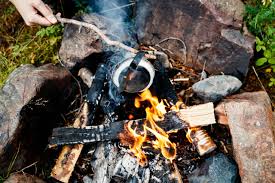 Smoke from a firepit