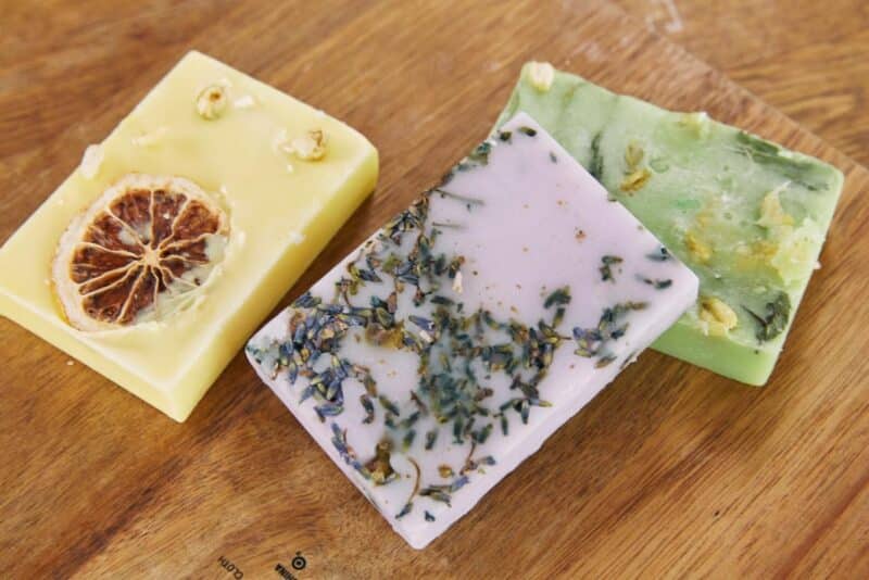 Floral scented soaps